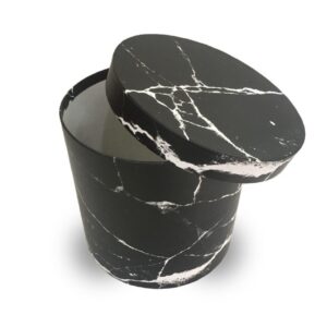 ABK KUTU TEKLİ SİLİNDİR MERMER DESEN SİYAH 20*20