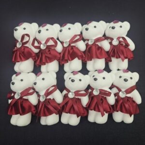 AYICIK FLOK ETEKLİ BORDO 11 CM 10 LU