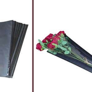 BUKETLİK OPP 28*44 ŞEFFAF+SİYAH KRAFT 20 Lİ