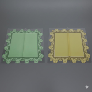 BUKETLİK PP ŞEFFAF DANTEL ÇİÇEKLİ 60*60