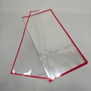 BUKETLİK PP ŞEFFAF KIRMIZI KENARLI