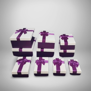 BÜYÜK FİYONKLU KUTU 10 LU 34*26*15,3 BORDO