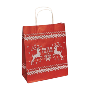 ÇANTA B.KRAFT BÜKÜM  SAPLI GEYİKLİ 25*31 cm 25 Lİ