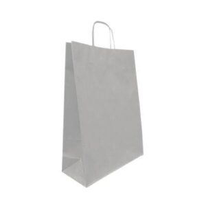 ÇANTA B.KRAFT BÜKÜM SAPLI GÜMÜŞ 18*24 CM 25 Lİ