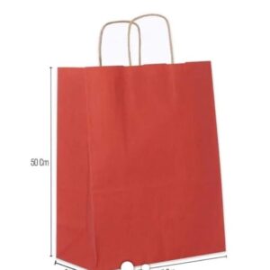 ÇANTA B.KRAFT BÜKÜM SAPLI KIRMIZI 45*50cm 25 Lİ