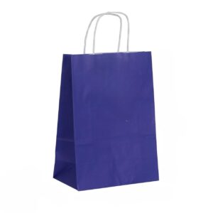 ÇANTA B.KRAFT BÜKÜM SAPLI LACİVERT 18*24 CM 25 Lİ