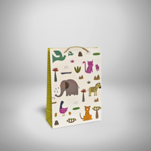 ÇANTA İTHAL İP SAPLI HAYVAN DESENLİ 31*42*12 12 Lİ