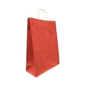 ÇANTA K.KRAFT BÜKÜM SAPLI KIRMIZI 18*24 CM 25 Lİ