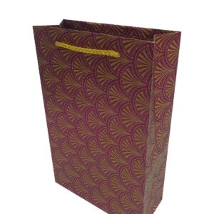 ÇANTA KARTON GOFRAJLI  17*26 İSTİRİDYE FUŞYA 12 Lİ