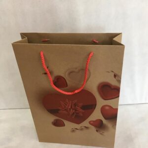 ÇANTA KARTON KRAFT BASKILI KALPLİ İ 26*38 25'Lİ