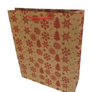 ÇANTA KARTON KRAFT BASKILI KARTANELİ 35*42 10 LU