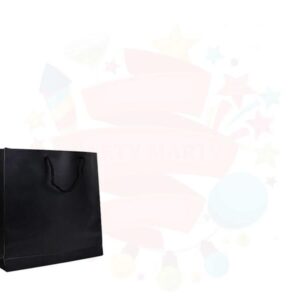 ÇANTA KARTON SELOFANLI 10*10 SİYAH 50'Lİ