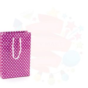 ÇANTA KARTON SELOFANLI 12*17 FUŞYA PUANLI 25'Lİ