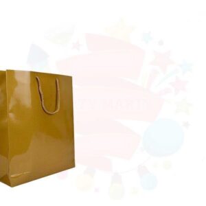 ÇANTA KARTON SELOFANLI 16,5*15*7,5 ALTIN 25 Lİ