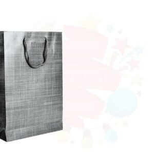 ÇANTA KARTON SELOFANLI 16,5*15*7,5 GÜMÜŞ 25 Lİ