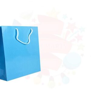 ÇANTA KARTON SELOFANLI 26*26 MAVİ 25'Lİ