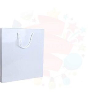 ÇANTA KARTON SELOFANLI PASTANE BOYU BEYAZ 10 LU