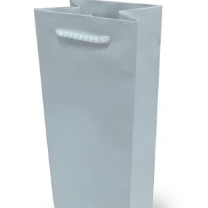 ÇANTA KARTON SELOFANLI ŞİŞELİK 12*38cm BEYAZ 10'LU