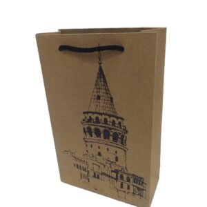 ÇANTA KRAFT BASKILI İSTANBUL DESEN 17*26 25 Lİ