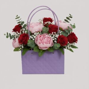 ÇANTA PVC MOR 22*10.5*13.5 CM 10 LU