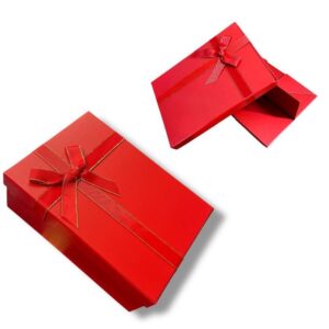 FİYONK  KUTU TEKLİ KATLAMALI  22*17*8,5 KIRMIZI