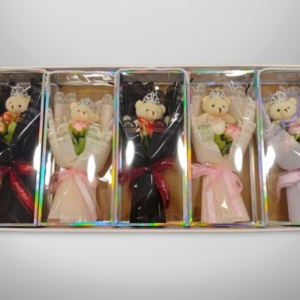 HEDİYELİK SÜS  BUKETLİ PAPATYA AYICIKLI TAÇLI