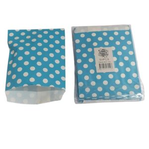 İTHAL ZARF POŞET 13*18 MAVİ PUANLI 50 LI