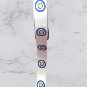 KURDELE SATEN MAKARA BASKILI 10 MT 2 CM NAZARLI