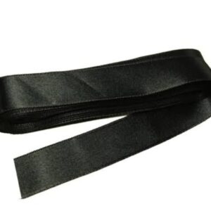 KURDELE SATEN SİYAH 10 MT 6 CM