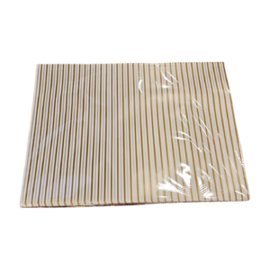 KUŞE KAĞIT 70*100  BEYAZ ALTIN ÇİZGİLİ