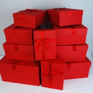 KUTU DİKDÖRTGEN AGORA KIRMIZI 10 LU