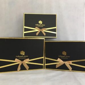 KUTU DİKDÖRTGEN FYONKLU YALDIZLI SİYAH 3 LÜ SET