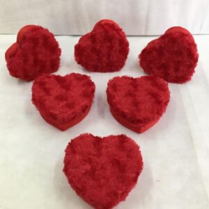 KUTU PELUŞ KALP TEKLİ KIRMIZI