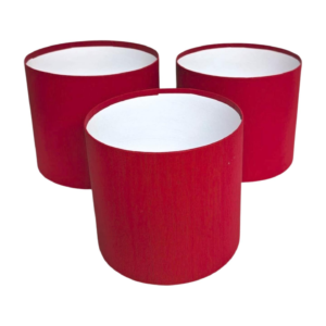 KUTU SİLİNDİR KAPAKSIZ KIRMIZI 3 LÜ SET