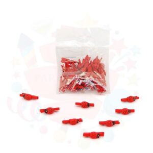 MANDAL RENKLİ UĞUR BÖCEKLİ 25 Lİ KIRMIZI