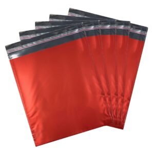 METALİZE POŞET BANTLI LÜX 11*12 50'Lİ KIRMIZI