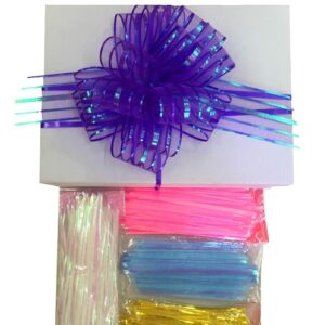 ORGANZE POMPOM FİYONK ÇEKMELİ BÜYÜK