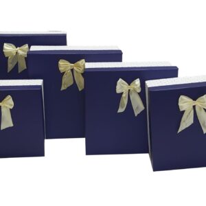 TN KARE 5Lİ BÜYÜK KUTU LACİVERT KAPAK ALTI PUANLI