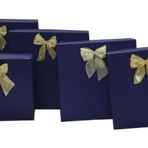 TN KARE 5Lİ BÜYÜK KUTU PAPYONLU LACİVERT