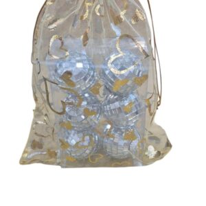 TÜL KESE SİMLİ DESENLİ ALTIN&KIRMIZI 20*30 100 LÜ