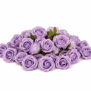 YAPAY  KADİFE GÜL SAPSIZ MOR-LACİVERT