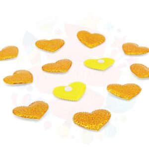 YAPIŞKANLI HOLOGRAMLI KALP 100'LÜ